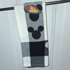 Disneyland Mickey Mouse Head Kitchen Towel, Black/White